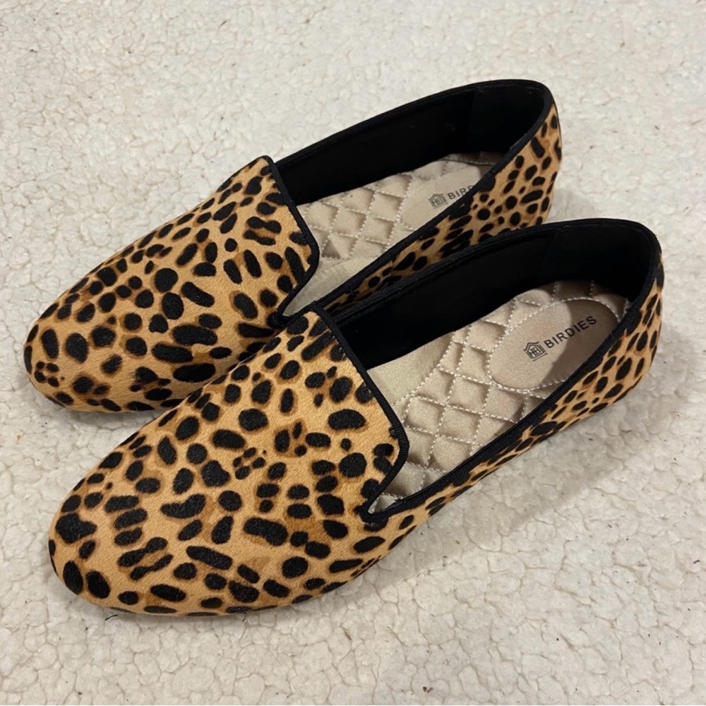 Birdies cheetah print starling loafers size 8